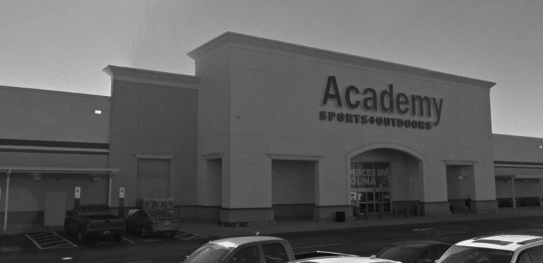 The facade of an Academy Sports and Outdoors sporting goods store in South Carolina.
