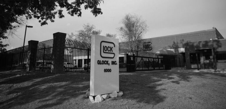 Outside the Glock Inc. corporate headquarters in Smyrna, Georgia.