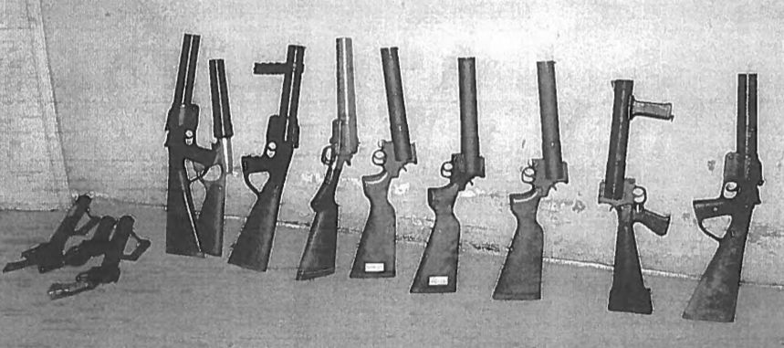 Several grenade launchers were discovered at Smith & Wesson's Springfield factory.