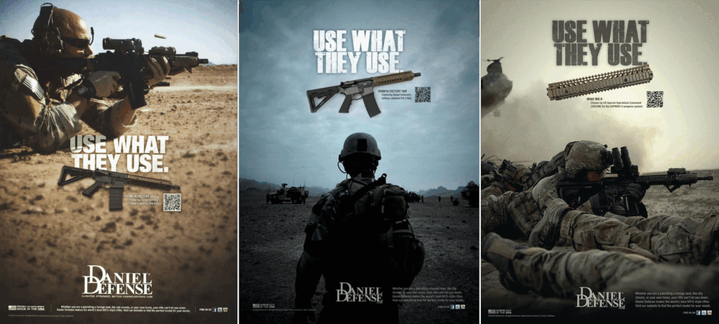 Print ads from Daniel Defense.