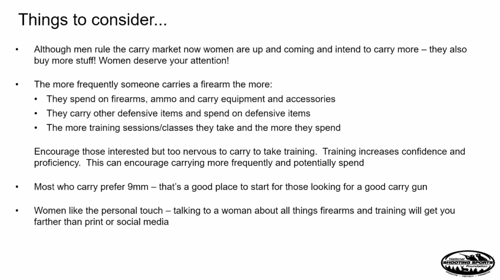 Another screenshot from the NSSF’s “Concealed Carry Market” webinar.