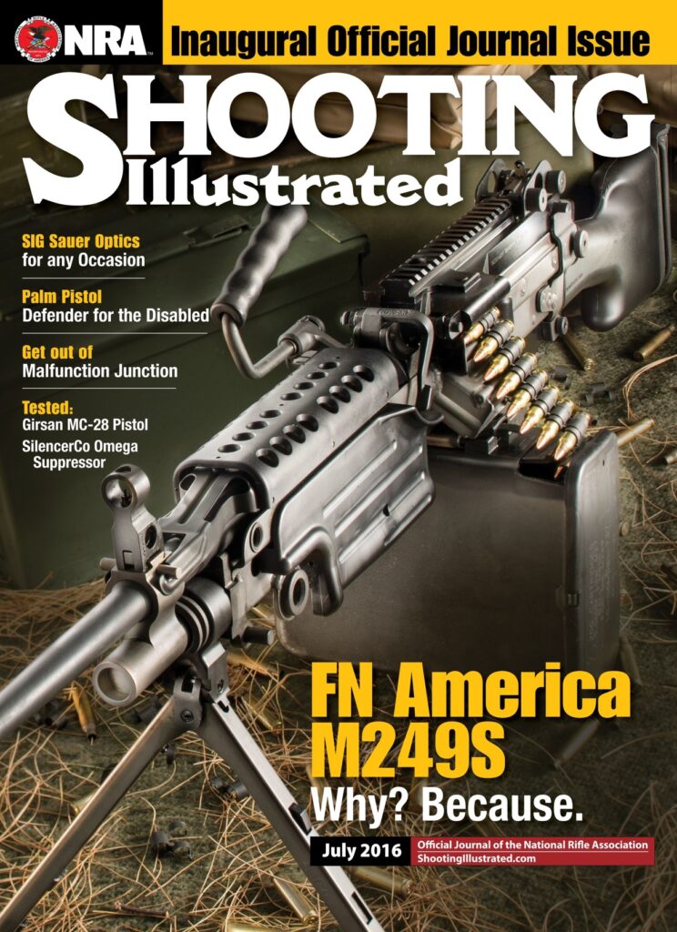The cover of the July 2016 issue of Shooting Illustrated.