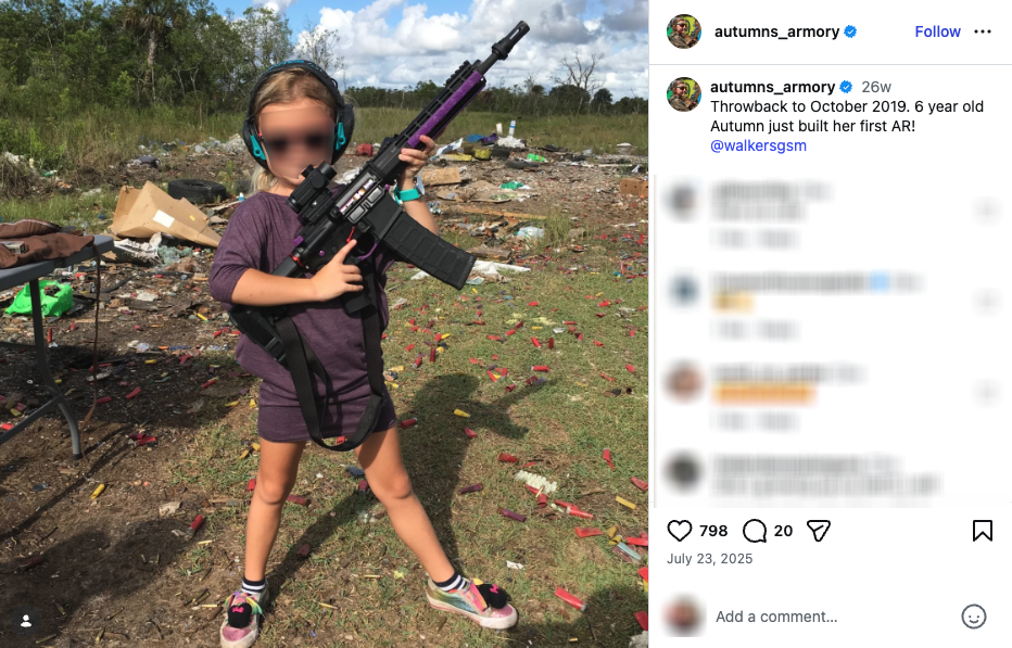 An Instagram post from Autumn’s Armory, one of the 2026 Gundies winners.