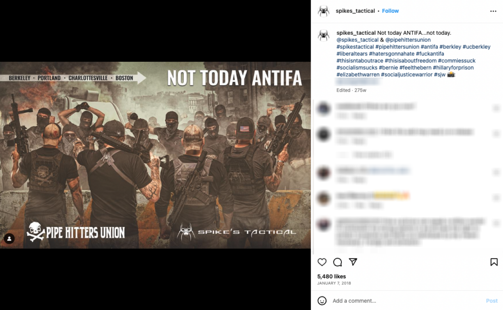 An Instagram post from AR-15 manufacturer Spike’s Tactical.