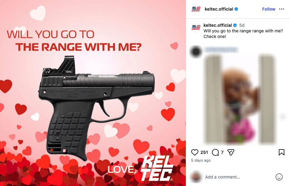 An Instagram post from Kel-Tec.